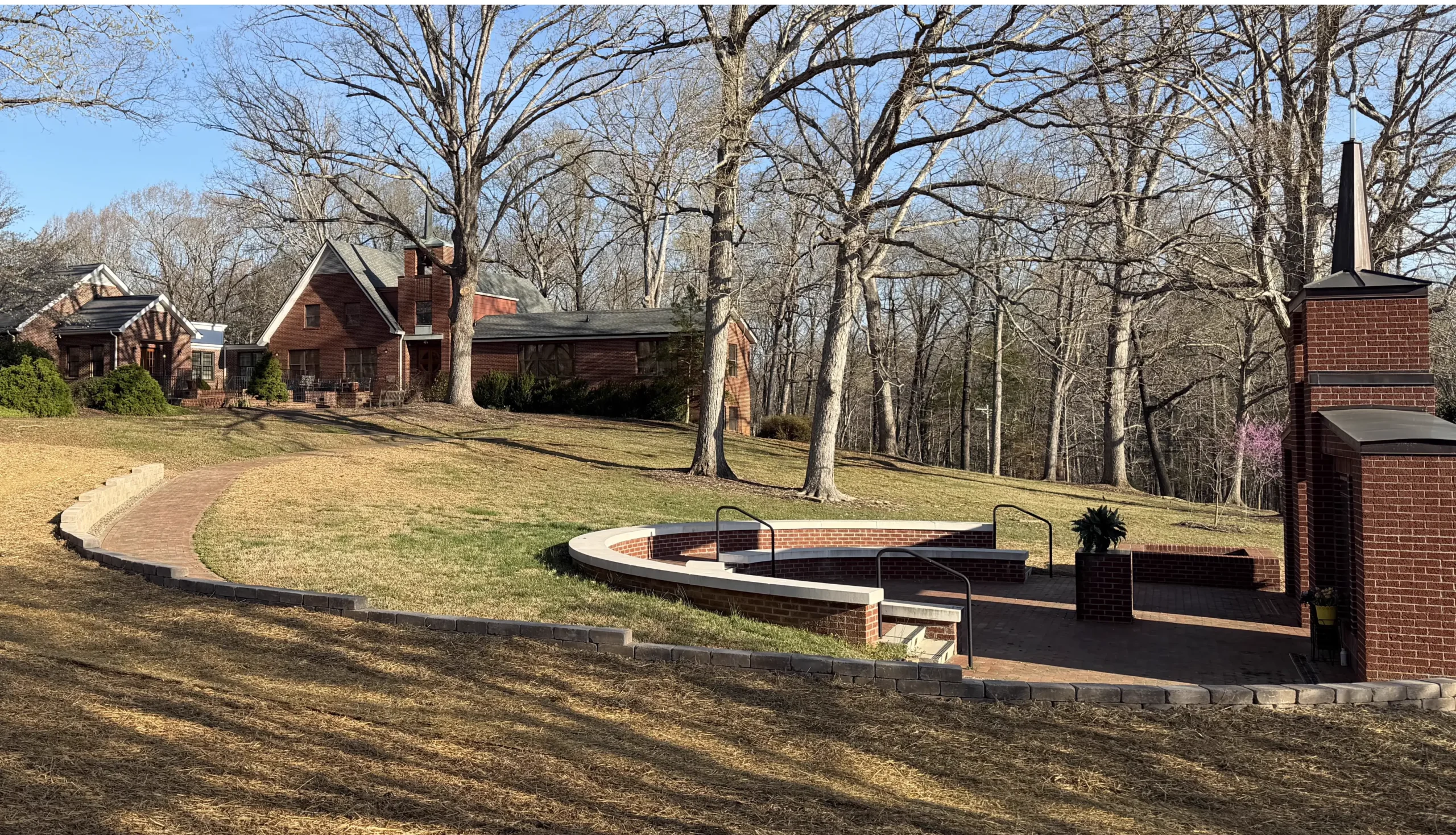 Retaining Wall and Brick Ash Garden Completed at New Hope Presbyterian Church